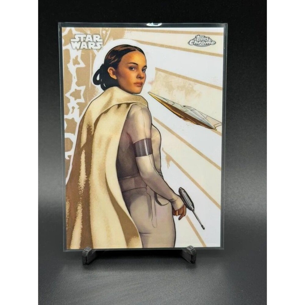 2025 Topps Chrome Star Wars Padme Amidala Galactic Graffiti ssp #gg-16 Case Hit